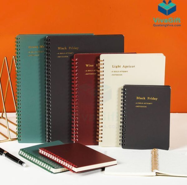 Sổ Tay Lò Xo SLX03 In Logo Theo Yêu Cầu