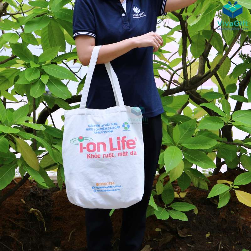 Túi Vải Bố Chặt Đáy In Logo I-on Life TVC05-1 (13)