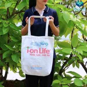 Túi Vải Bố Chặt Đáy In Logo I-on Life TVC05-1 (2)