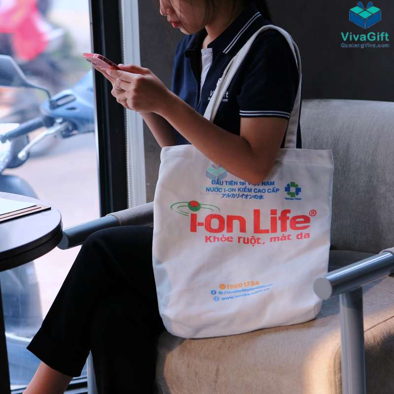 Túi Vải Bố Chặt Đáy In Logo I-on Life TVC05-1 (23)