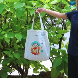 Túi Vải Canvas In Logo Dạng Hộp TVC06 (9)