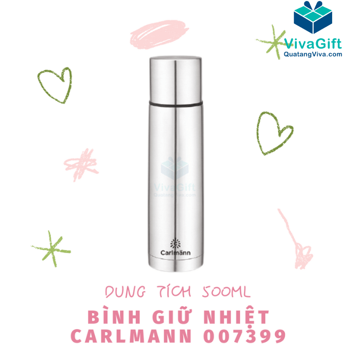 Bình Giữ Nhiệt Carlmann 500ml 007399 Khắc Logo