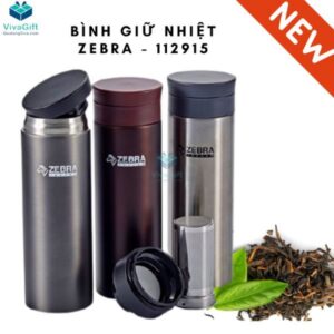 Bình Giữ Nhiệt Zebra 112915 Inox 450ml Eva Có Lưới Lọc 