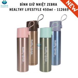 Bình Giữ Nhiệt ZEBRA Healthy Lifestyle 450ml – 112669
