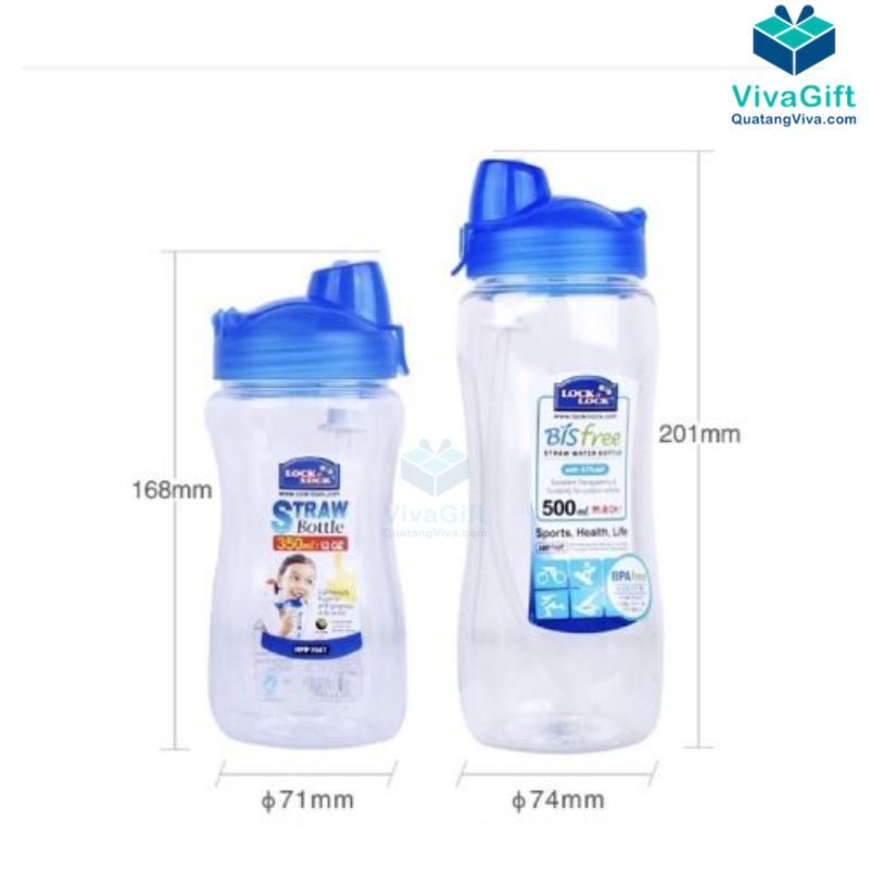 Bình Nhựa Tritan Thể Thao LocknLock 350ml/500ml In Logo Cty