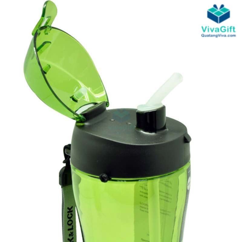 Bình Nước Nhựa BPA Free LocknLock 550ml/650ml Có Ống Hút 