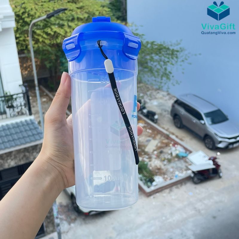 Bình Nước Nhựa Có Lớp Trộn LocknLock 690ml/470ml In Logo