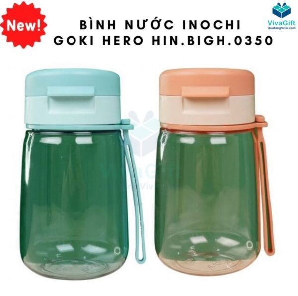 Bình Nước Nhựa Inochi Goki Hero 350ml HIN.BIGH.0350