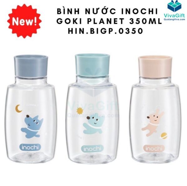 Bình Nước Nhựa Inochi Goki Planet 350ml HIN.BIGP.0350