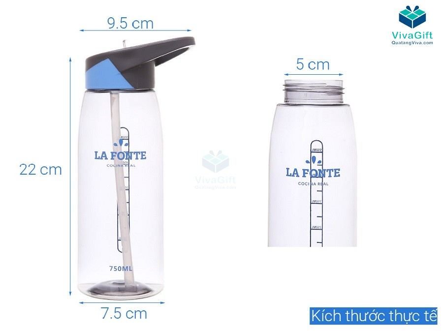 Bình Nước Nhựa La Fonte 452218 750ml 