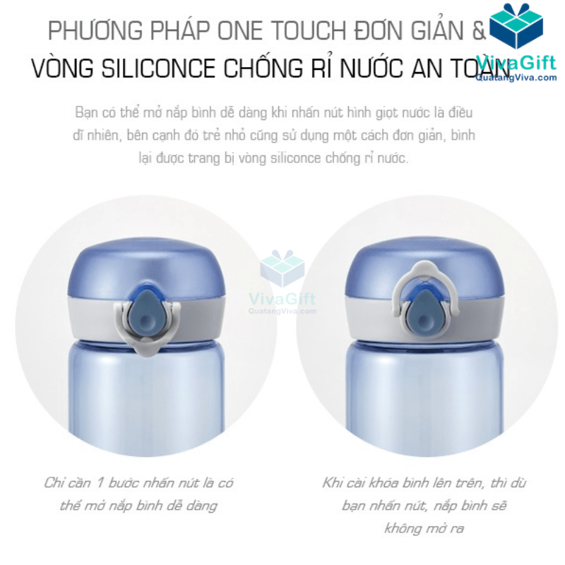 Bình Nước Nhựa Lock&Lock One Touch 550ml ABF645 In Logo
