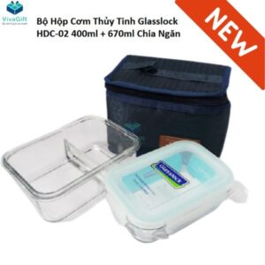 Bộ hộp cơm glasslock 670*2