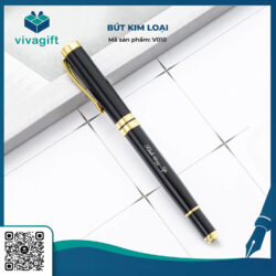 Bút Kim Loại Đậy Nắp V010 – Quatangviva.com