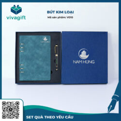 Bút Kim Loại Đậy Nắp V010 – Quatangviva.com