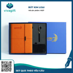 Bút Kim Loại Nắp Đậy V027 Khắc Tên – Quà Tặng Viva