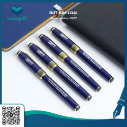 Bút Kim Loại Nắp Đậy V027 Khắc Tên – Quà Tặng Viva