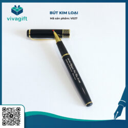 Bút Kim Loại Nắp Đậy V027 Khắc Tên – Quà Tặng Viva