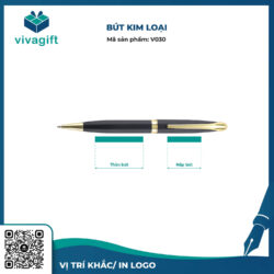Bút Kim Loại Xoay V030 Làm Quà Tặng – Quà Tặng Viva