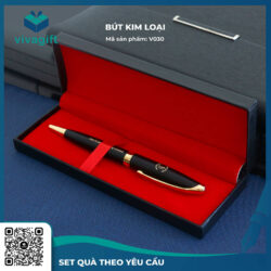 Bút Kim Loại Xoay V030 Làm Quà Tặng – Quà Tặng Viva