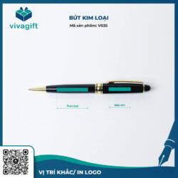 Bút Bi Kim Loại Xoay V035 – Quà Tặng Viva