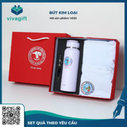 Bút Bi Kim Loại Xoay V035 – Quà Tặng Viva