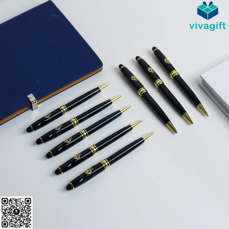 Bút Bi Kim Loại Xoay V035 Khắc Tên Theo Yêu Cầu