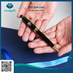 Bút Bi Kim Loại Xoay V035 – Quà Tặng Viva