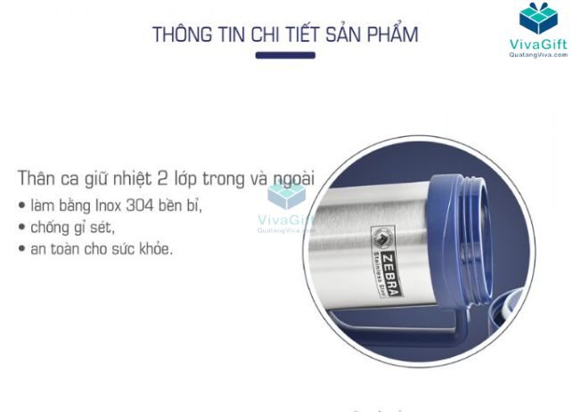 Ca Giữ Nhiệt ZEBRA 112901 Có Quai 500ml