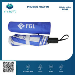 Dù Cầm Tay Gấp 3 Tự Đẩy R=55cm 8 Kèo D046 – Quà Tặng Viva
