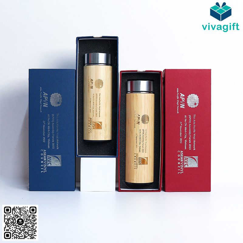 Set Quà Tặng Bình Giữ Nhiệt Gỗ + Hộp GS143 4