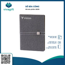 Sổ Tay Bìa Còng Gập 2 B039 – Quà Tặng Viva