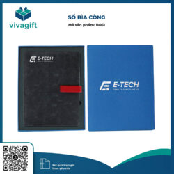 Sổ Tay Bìa Còng Gập 2 B061 Kèm Khoá Nam Châm – Quà Tặng Viva