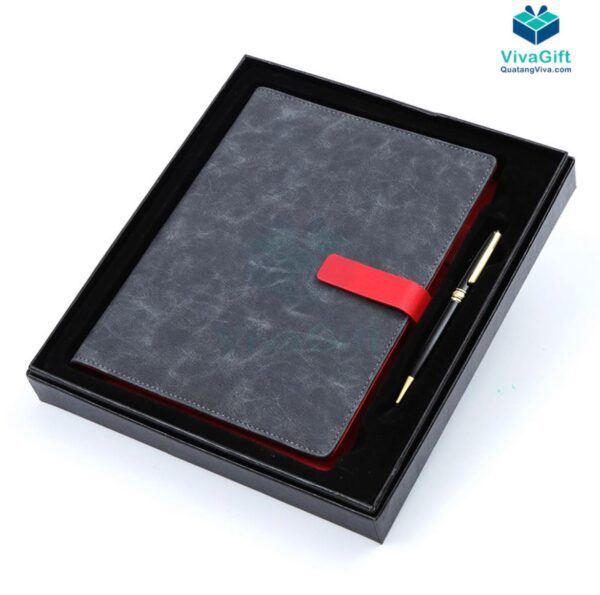 Sổ Tay Bìa Còng Gập 2 B061 Kèm Khoá Nam Châm