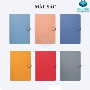 Sổ Tay Dán Gáy B047 Kèm Khoá Nam Châm Làm Quà Tặng
