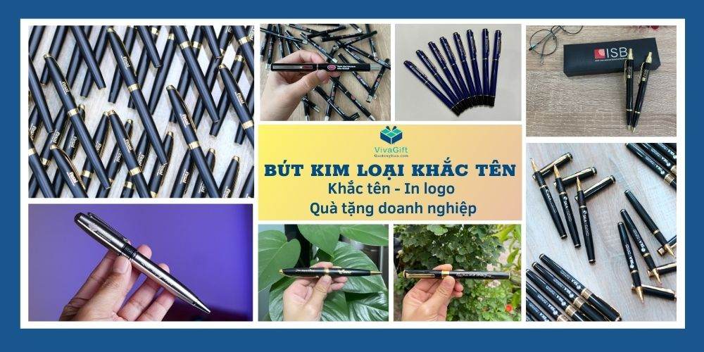 Bút Kim Loại Khắc Tên