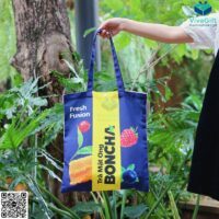 Túi Canvas Có Nút Bấm Nhựa In Logo Boncha TVC012-1 (2)