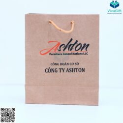 Túi Giấy Kraft Có Quai Xách Đựng Sổ Tay TG03-1 In Logo IMG_1425