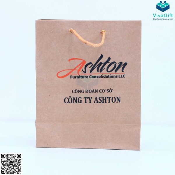 Túi Giấy Kraft Có Quai Xách Đựng Sổ Tay TG03-1 In Logo IMG_1425