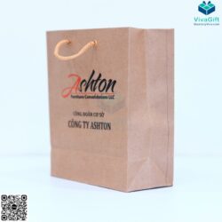 Túi Giấy Kraft Có Quai Xách Đựng Sổ Tay TG03-1 In Logo IMG_1426