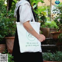 Túi Tote Có Quai Đeo, khoá Kéo In Logo Thue Nha TVC02-1IMG_0853
