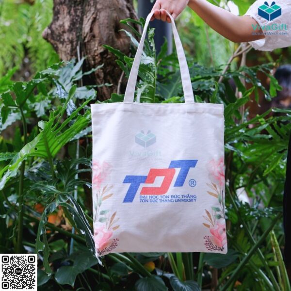 Túi Vải Bố Có Quai Xách In Logo TDT TVC01-1 (11)