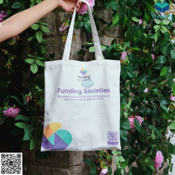 Túi Vải In Logo Funding Societies Có Quai Xách TVC01-8IMG_0837