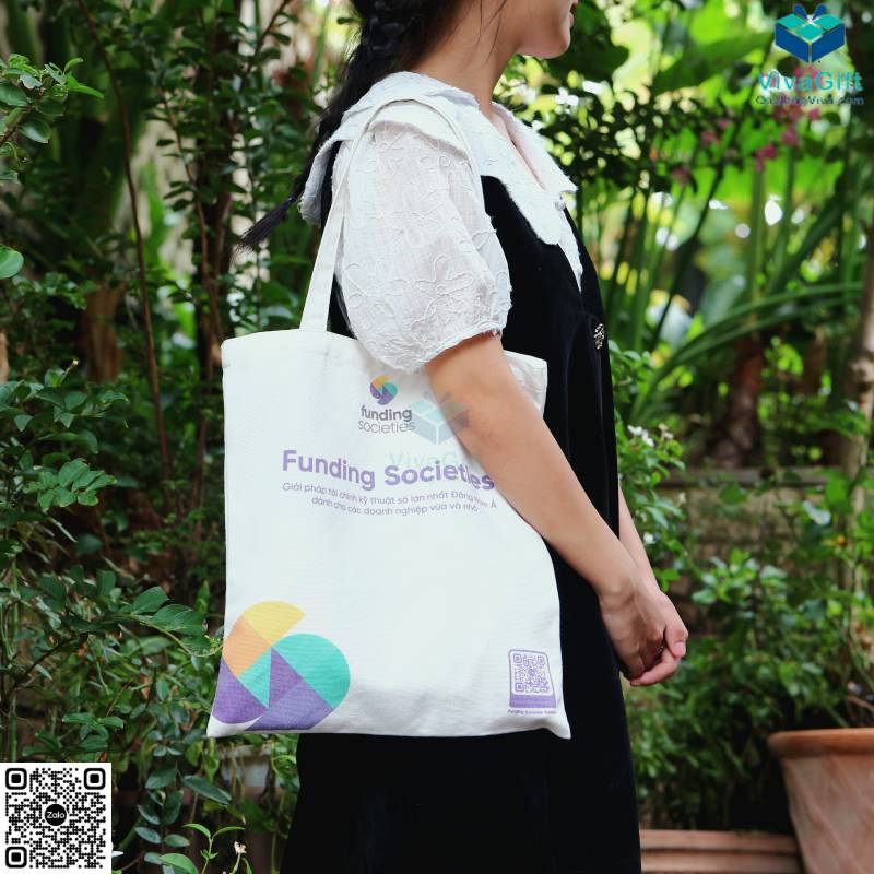 Túi Vải In Logo Funding Societies Có Quai Xách TVC01-8IMG_0839