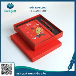 Bút Kim Loại Nắp Đậy V053 – Quà Tặng Viva