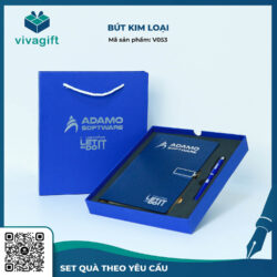 Bút Kim Loại Nắp Đậy V053 – Quà Tặng Viva