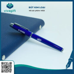 Bút Kim Loại Nắp Đậy V053 – Quà Tặng Viva