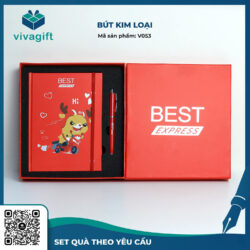 Bút Kim Loại Nắp Đậy V053 – Quà Tặng Viva