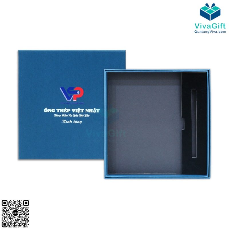 Set Quà Tặng Sổ Tay Dán Gáy Và Bút Ghi Chép GS154 4