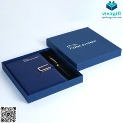 Set Quà Tặng Sổ Tay Dán Gáy Và Bút Ghi Chép GS154 – Quatangviva.com