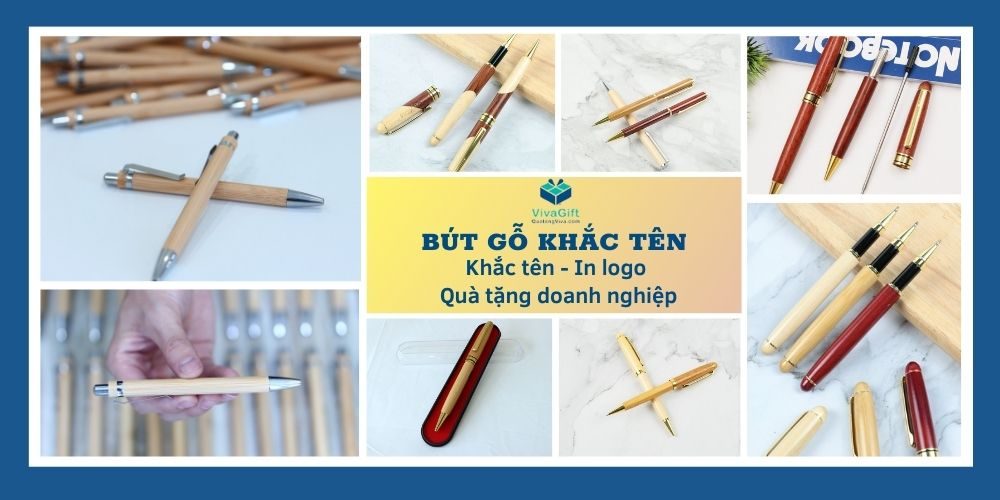 Bút Gỗ Khắc Tên